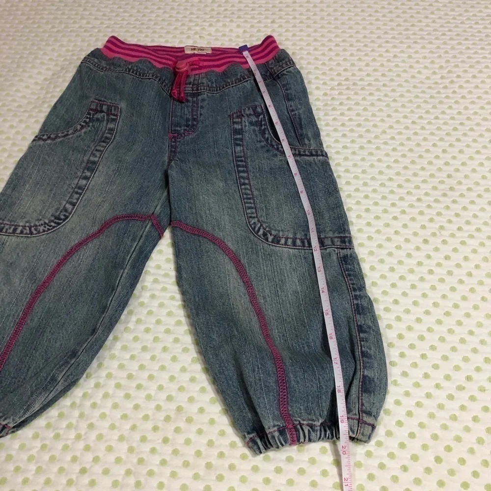 ME TOO-GIRL JEANS SIZE 2Y PINK & BLUE NWT